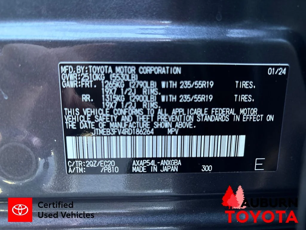 Certified Used 2024 Midnight Black Metallic Toyota XSE image 29