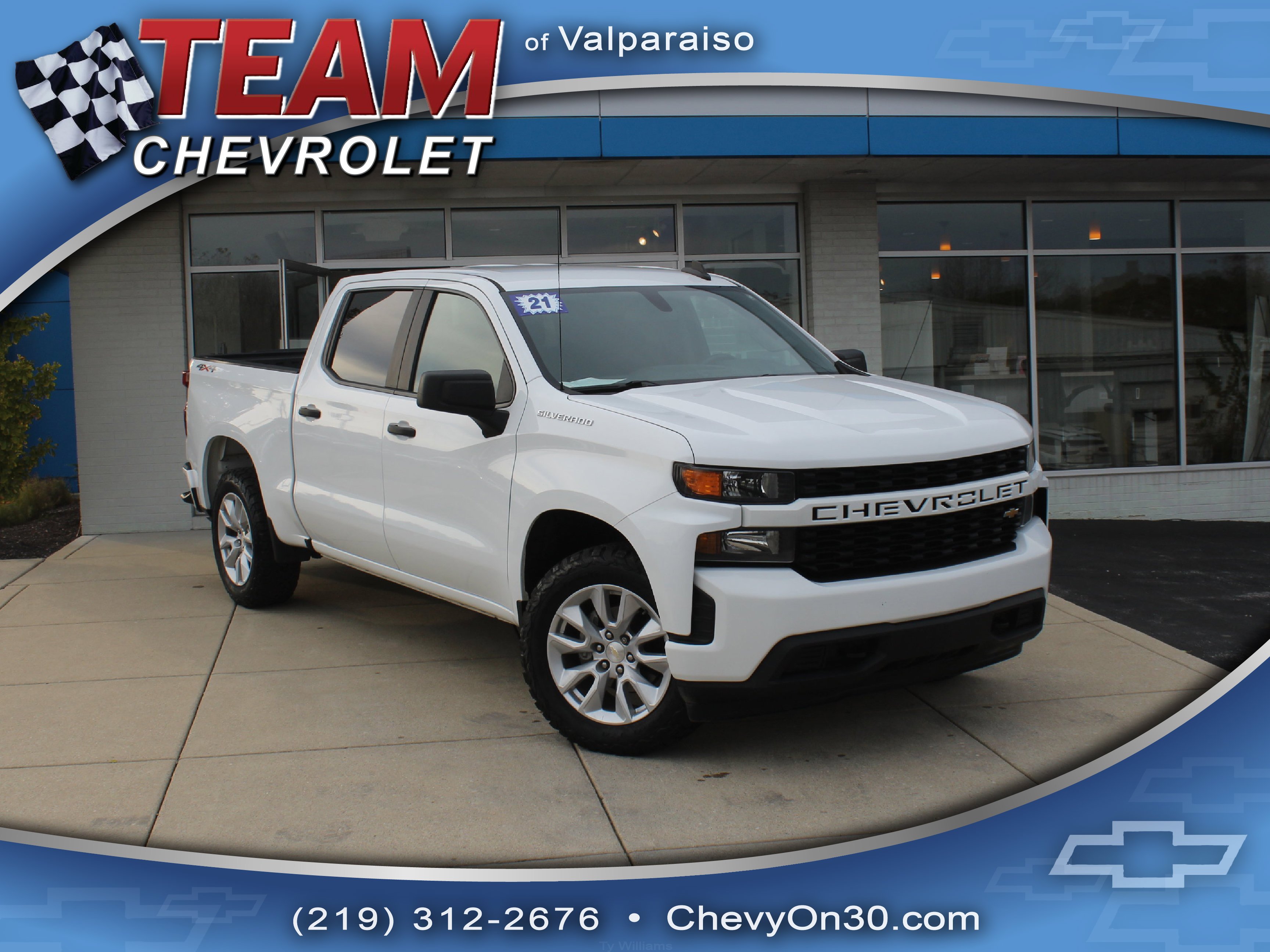 Used 2021 SUMMIT WHITE Chevrolet Custom image 1