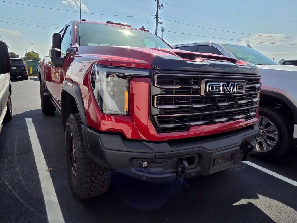 Used 2026 Volcanic Red Tintcoat GMC AT4X image 3