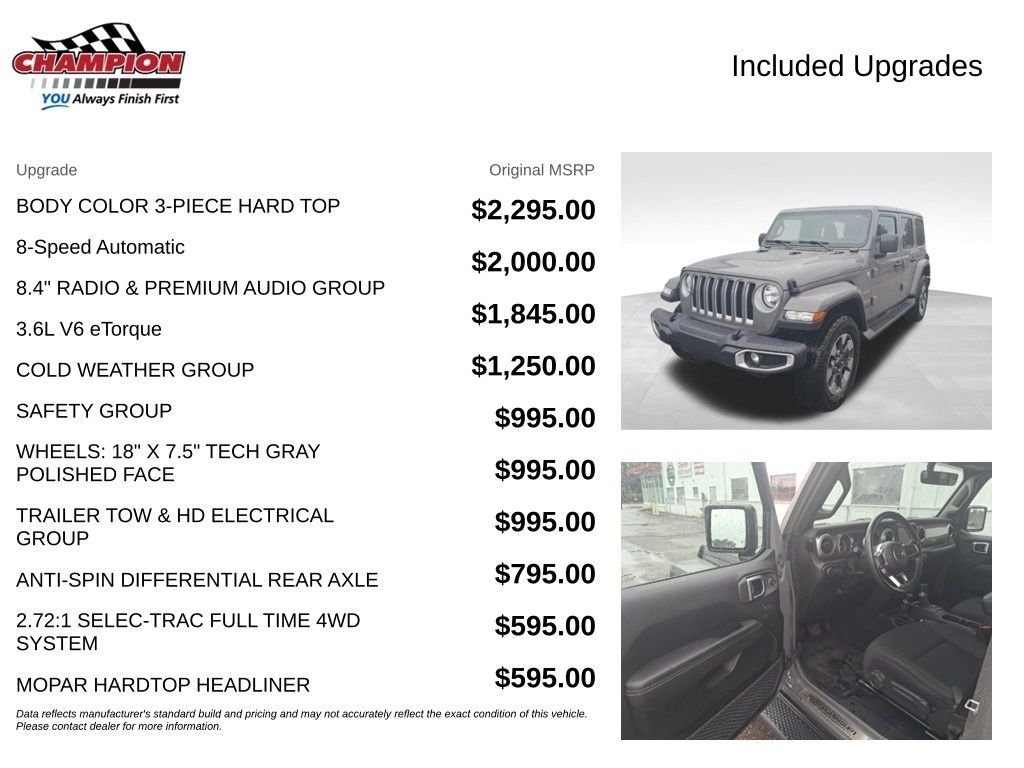 Used 2020 Gray Jeep Unlimited Sahara image 7