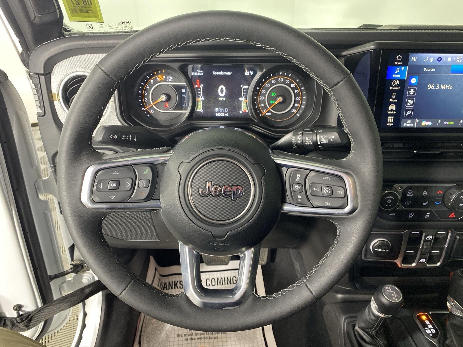 Used 2026 Bright White Jeep Sahara image 17
