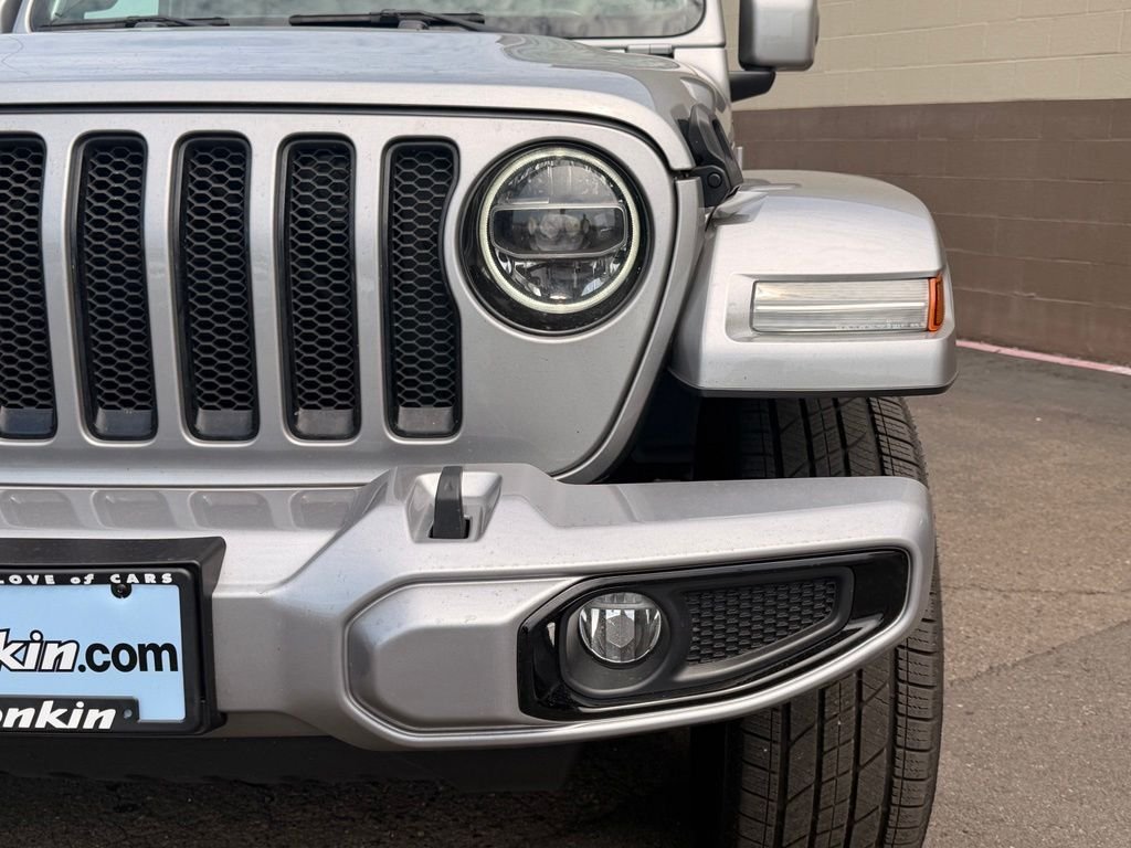 Used 2021 Billet Silver Metallic Clearcoat Jeep Unlimited Sahara High Altitude image 12