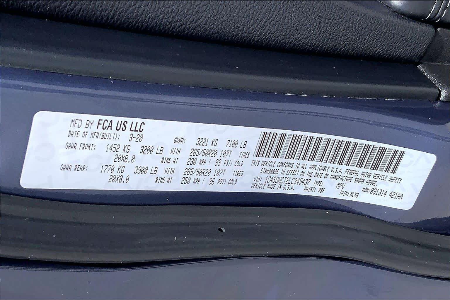 Used 2020 Reactor Blue Pearlcoat Dodge R/T image 35