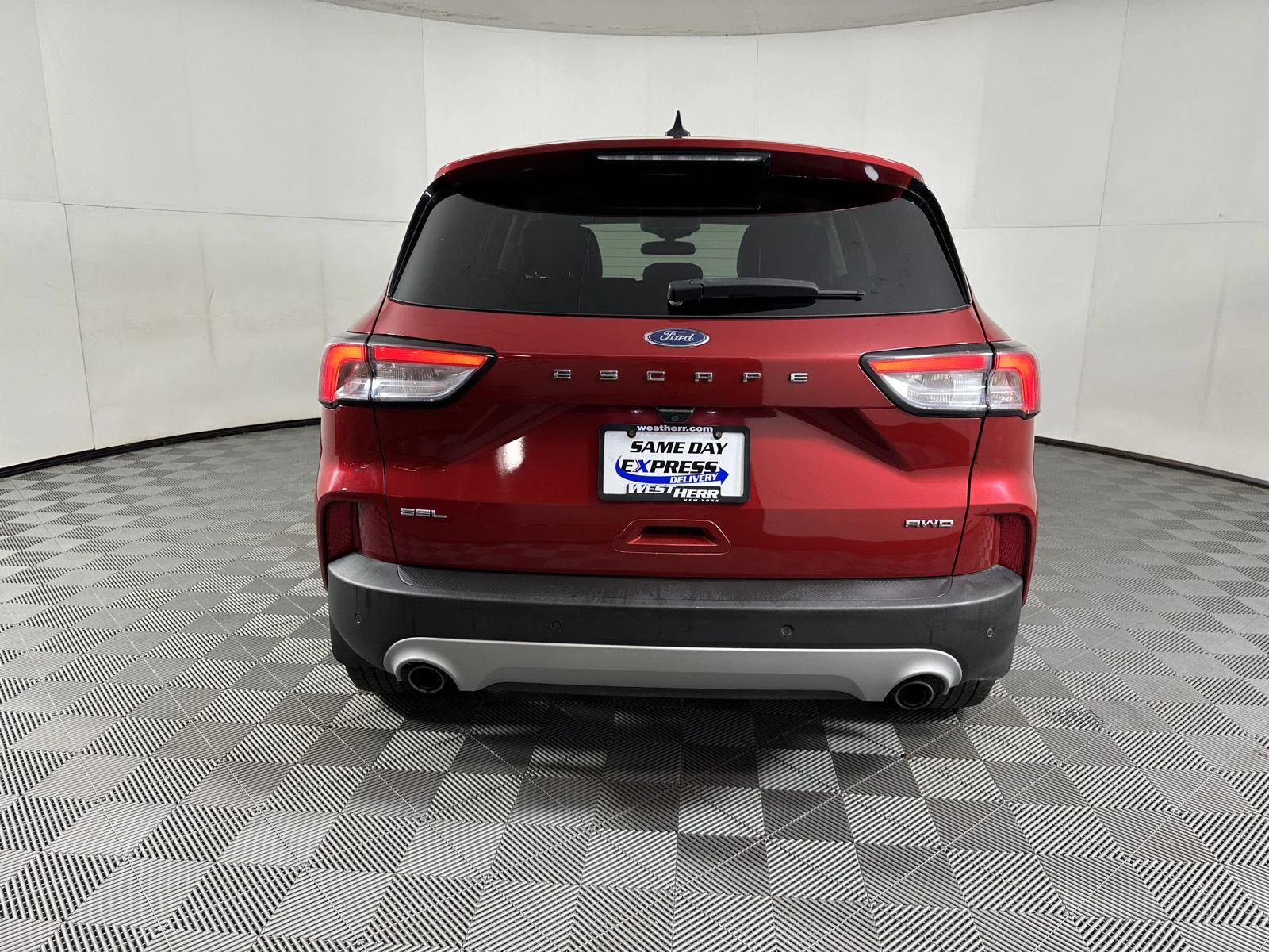Used 2022 Rapid Red Metallic Tinted Clearcoat Ford SEL image 7