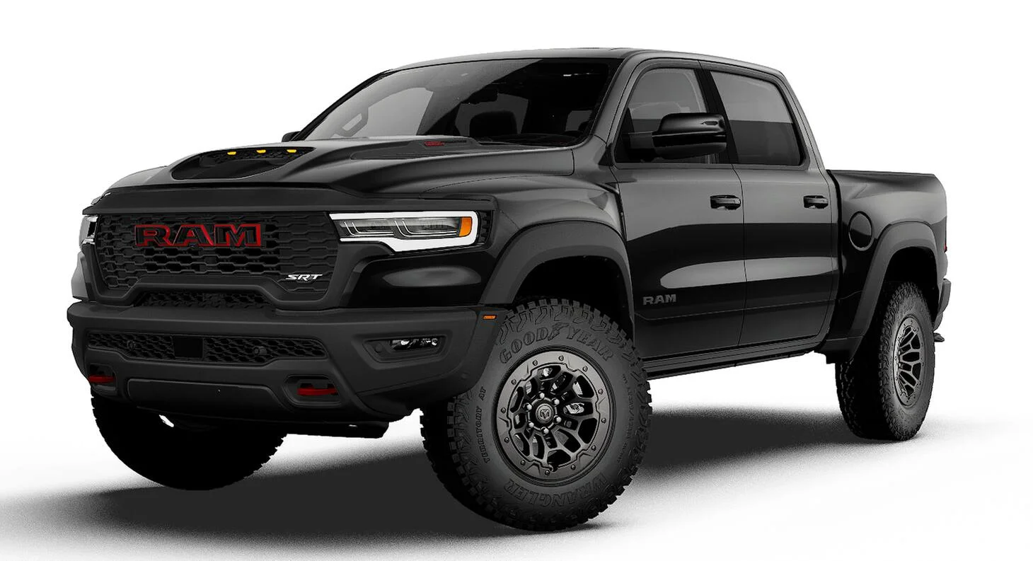 New 2027 Diamond Black Crystal Pearl-Coat Paint RAM TRX image 1