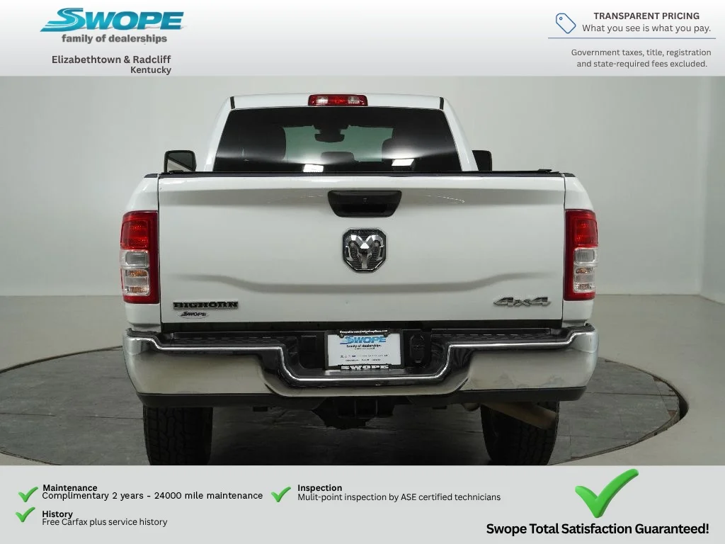 Used 2024 Bright White Clearcoat Ram Big Horn image 3