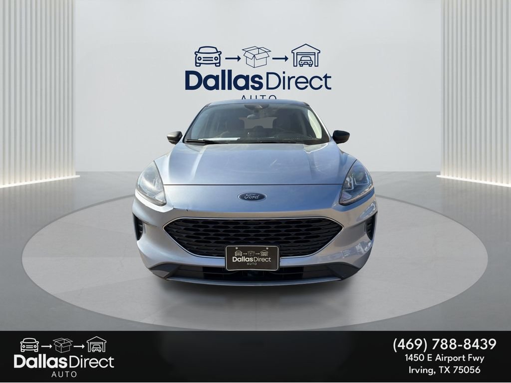 Used 2022 Iced Blue Silver Metallic Ford SE image 3