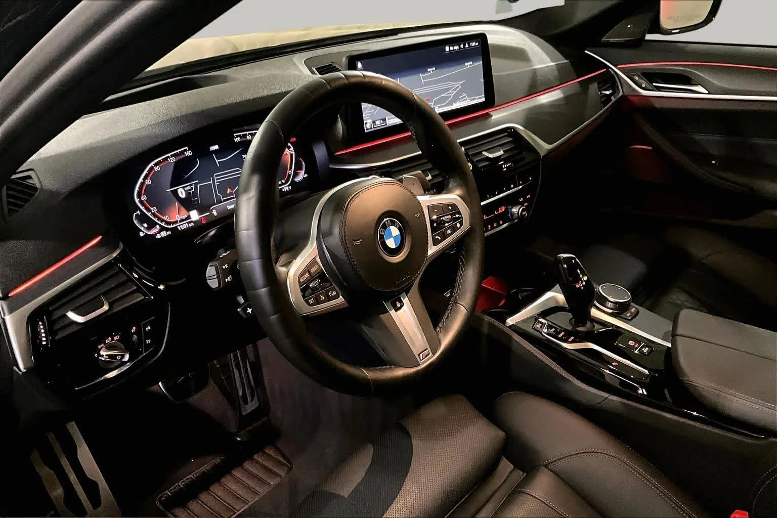 Certified Used 2023 Black Sapphire Metallic BMW 540i xDrive image 17