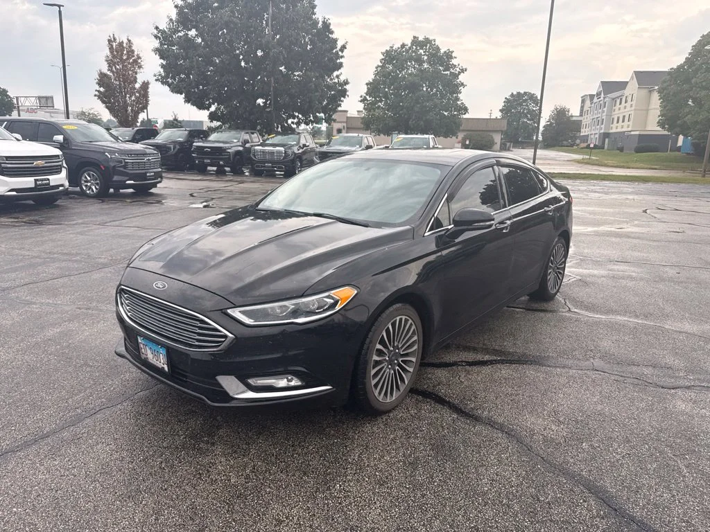 Used 2017 Ford Fusion Titanium with VIN 3FA6P0K94HR114568 for sale in Champaign, IL