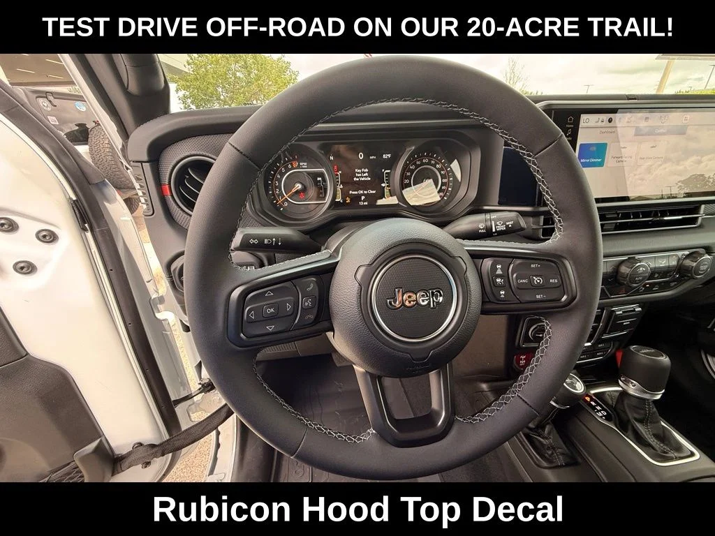 New 2026 Bright White Clear-Coat Exterior Paint Jeep Rubicon X image 22