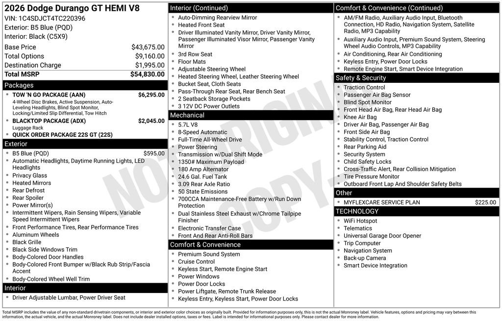 New 2026 Blue Dodge GT HEMI V8 image 32