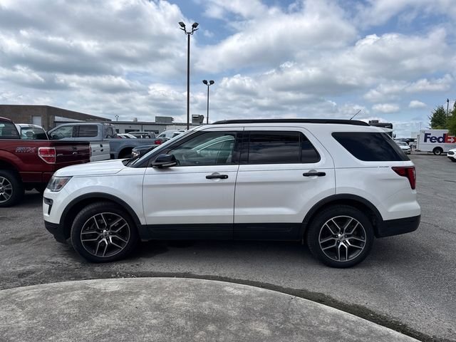 Used 2019 White Platinum Clearcoat Metallic Ford Sport image 3