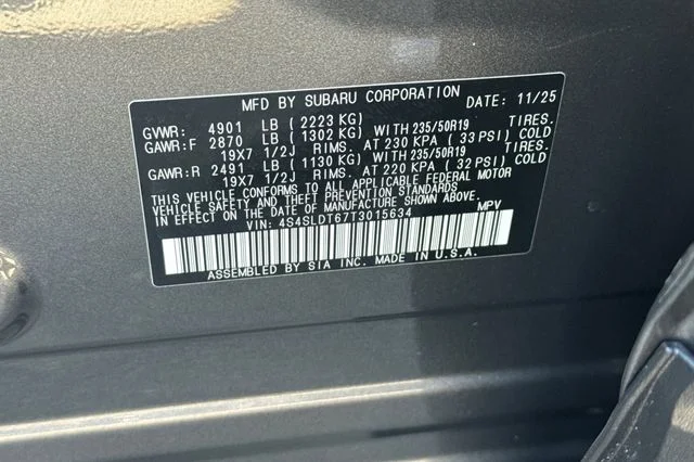 Certified Used 2026 Gray Subaru Touring image 37