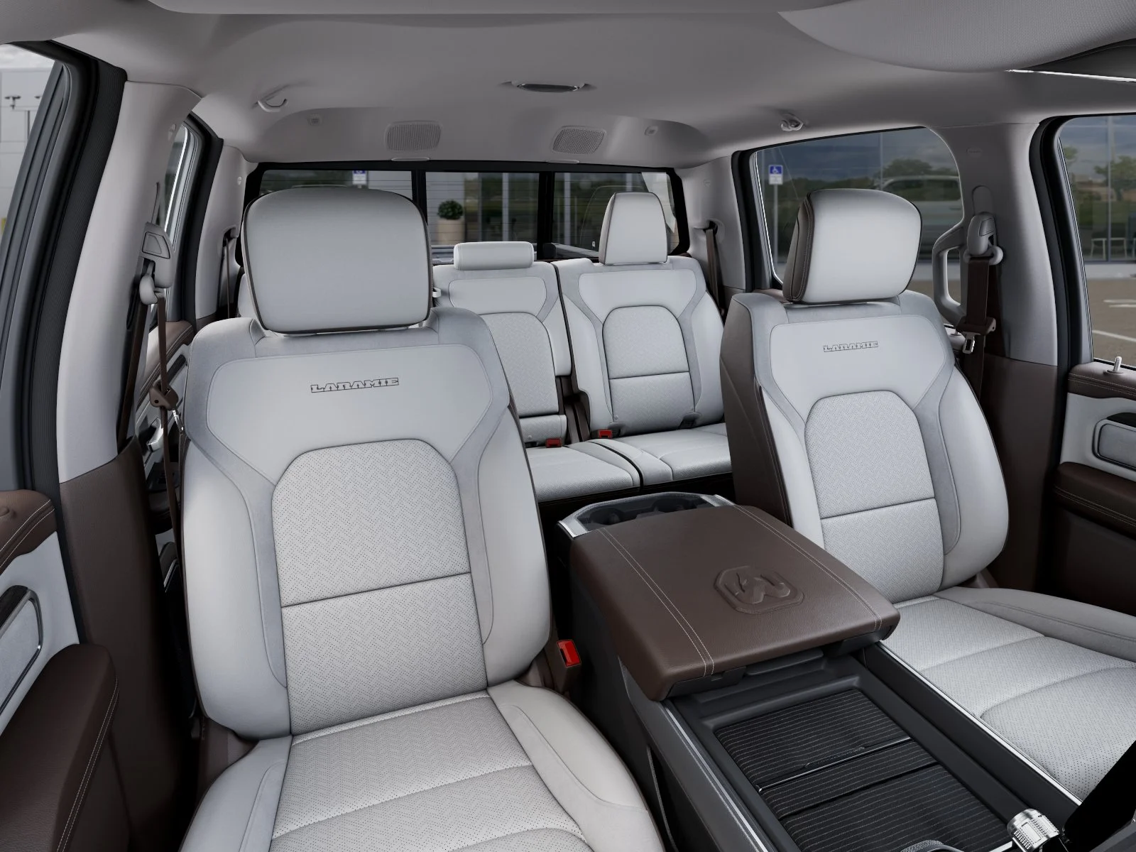 New 2026 Bright White Clear-Coat Exterior Paint RAM Laramie image 16