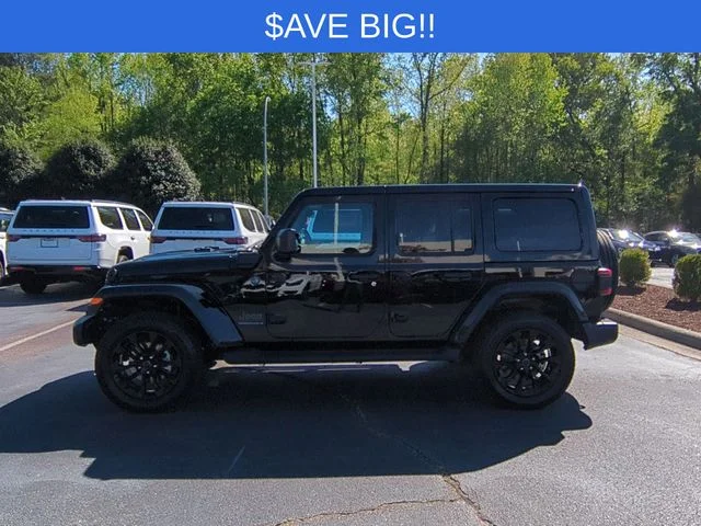 Used 2025 Black Jeep Sahara 4xe image 2