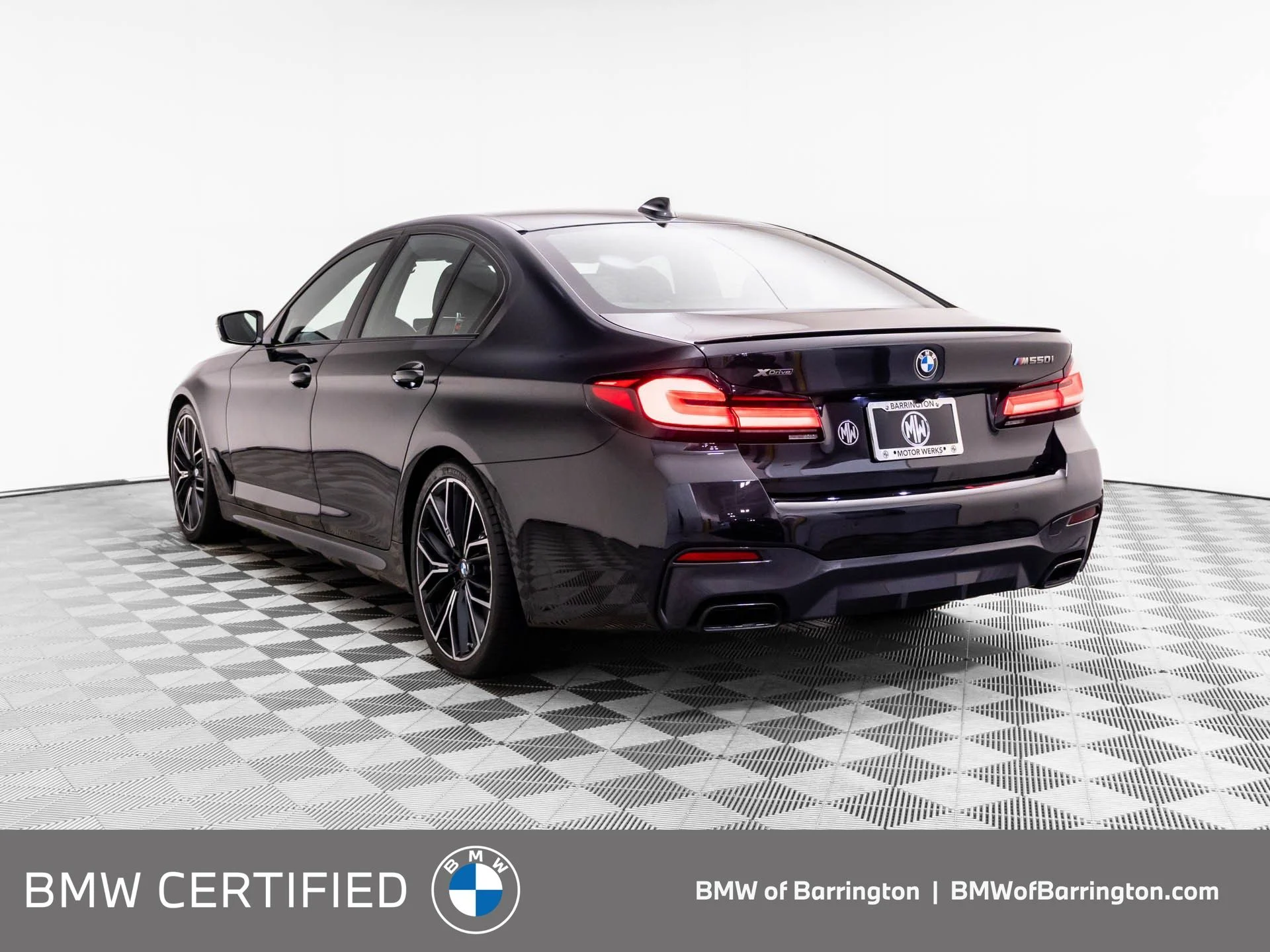 Certified Used 2023 Black BMW M550i xDrive image 3