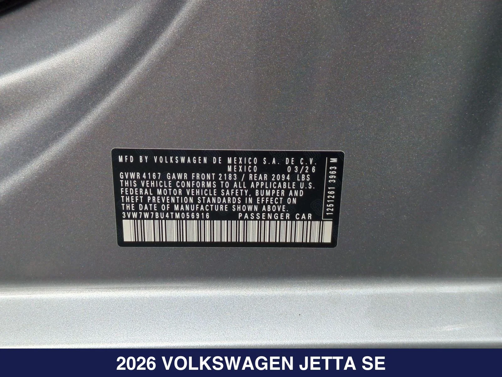 New 2026 Silver Volkswagen 1.5T SE image 26