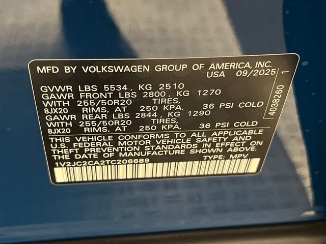 New 2026 Blue Volkswagen 2.0T SE w/Technology image 22