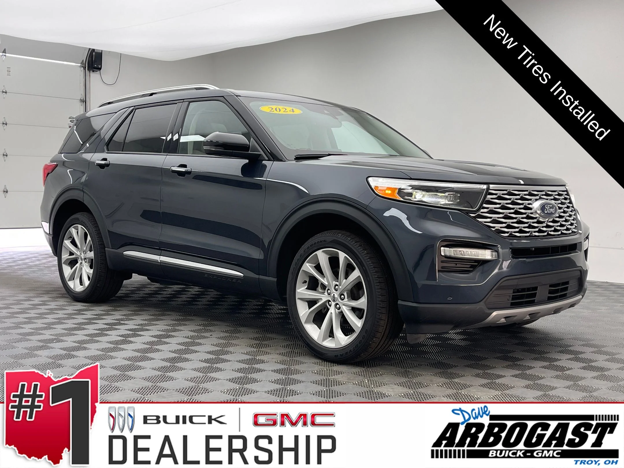 Used 2024 Blue Metallic Ford Platinum image 1