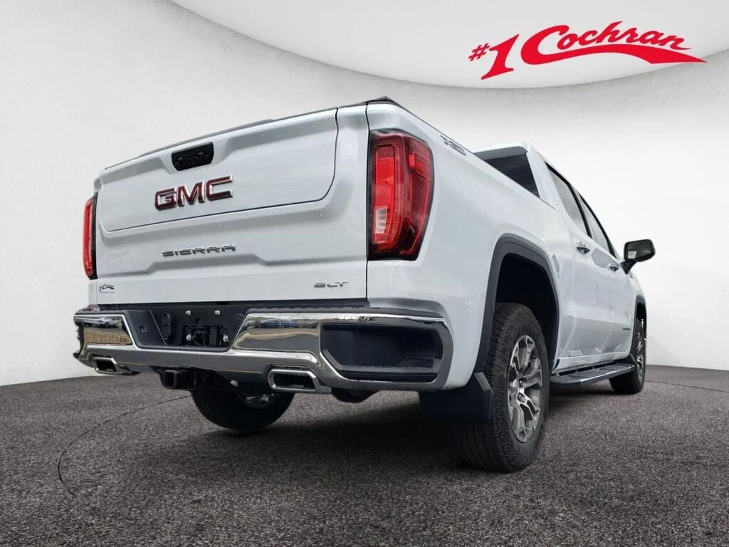 New 2026 Glacier White Tricoat GMC SLT image 8