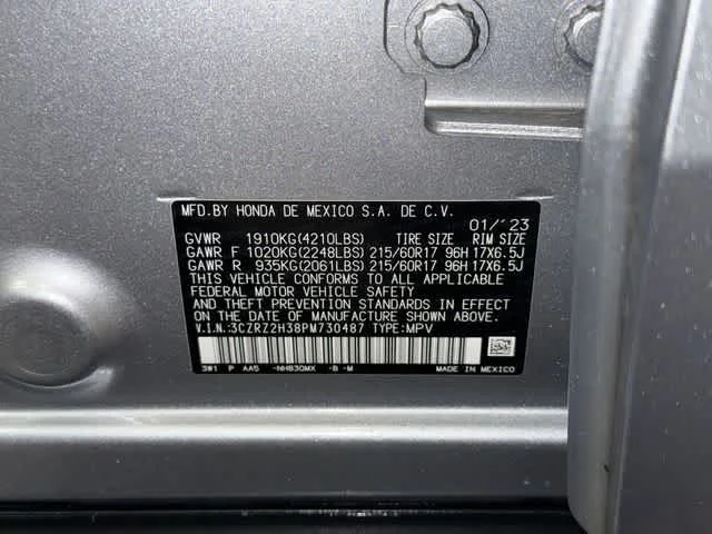 Used 2023 Lunar Silver Metallic Honda LX image 14