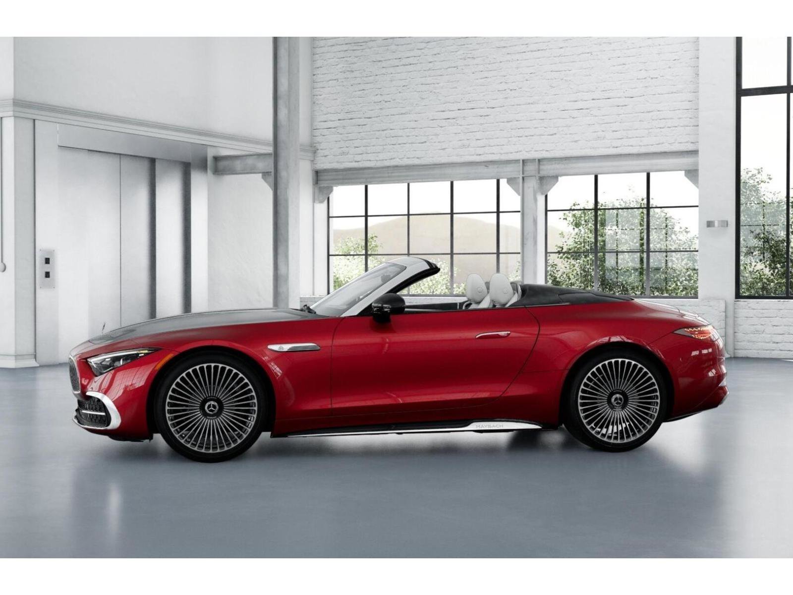 New 2026 MANUFAKTUR garnet red metallic (Red Ambiance) Mercedes-Benz Maybach SL 680 Monogram Series image 77