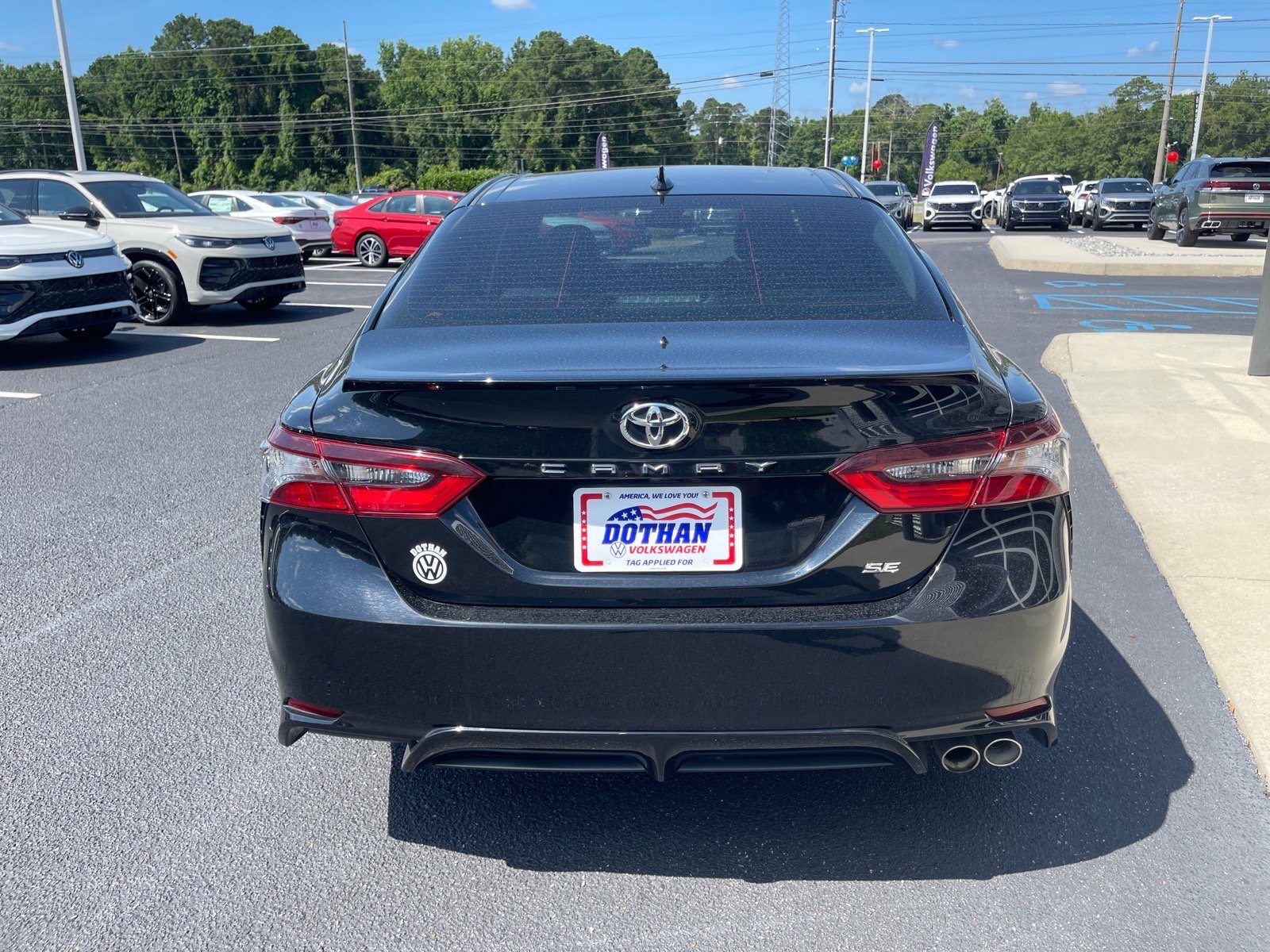 Used 2023 Midnight Black Metallic 218 Toyota SE image 13