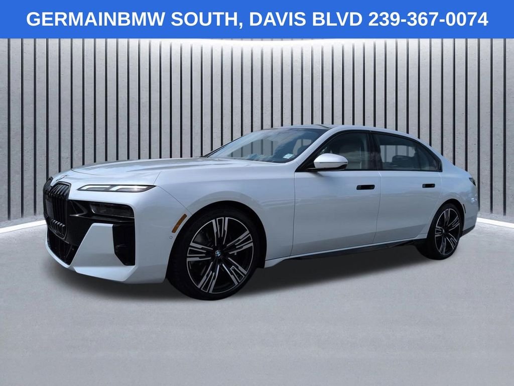 Certified Used 2025 White Metallic BMW 760i xDrive image 1