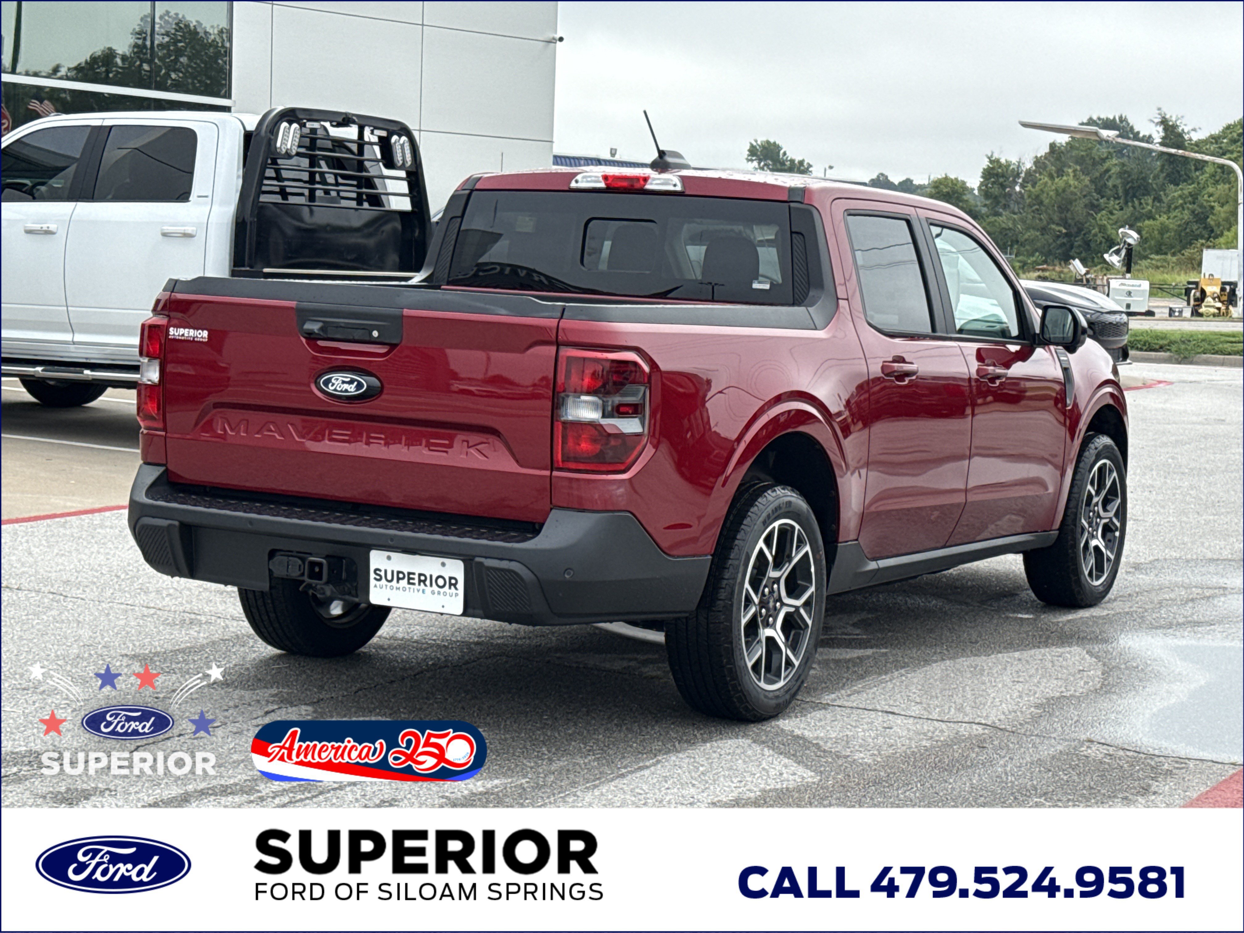 New 2026 Ruby Red Metallic Tinted Clearcoat Ford Lariat AWD image 3