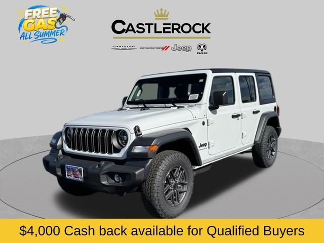 New 2026 Bright White Clear-Coat Exterior Paint Jeep Sport S image 1