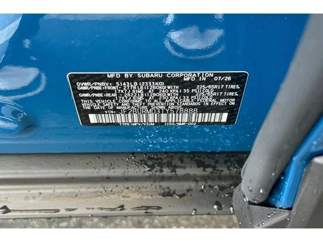 New 2026 GEYSER BLUE Subaru Wilderness image 52