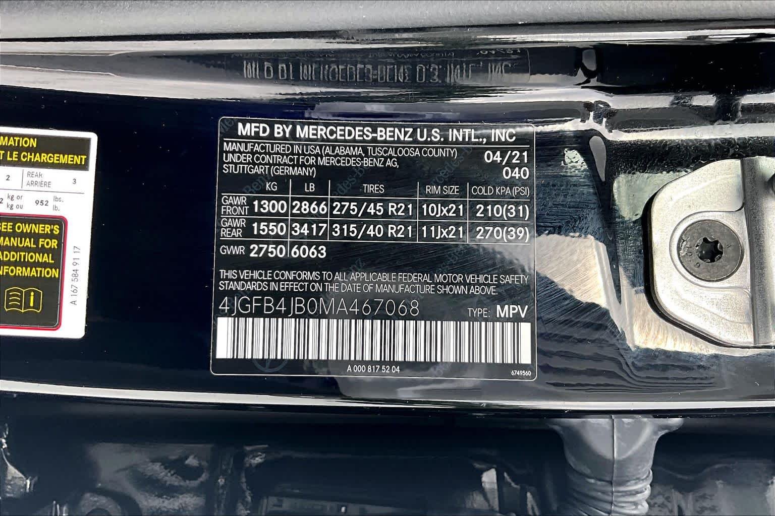 Used 2021 Obsidian Black Metallic Mercedes-Benz GLE 350 image 31