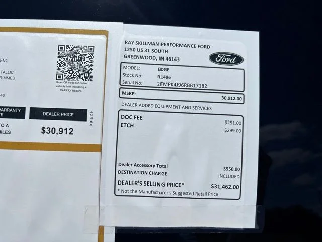 Certified Used 2024 Black Ford SEL image 2