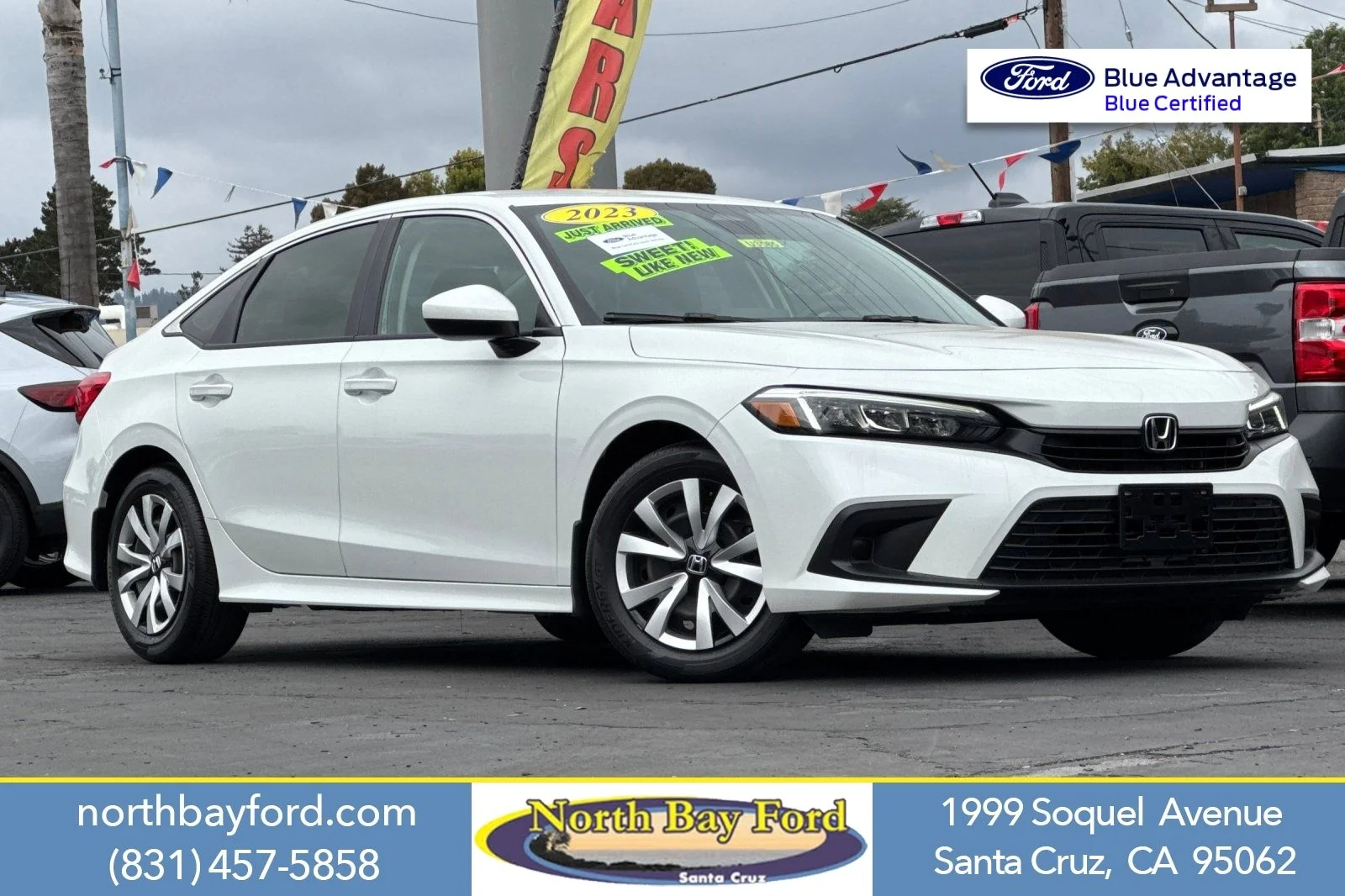 Certified Used 2023 White Honda LX image 1