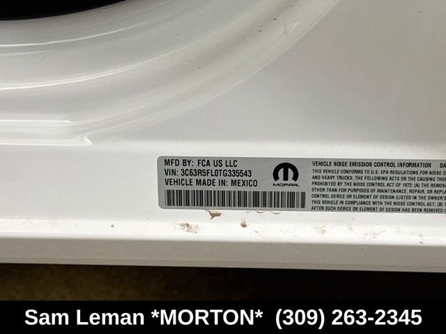 New 2026 Bright White Clear-Coat Exterior Paint Ram Laramie image 32