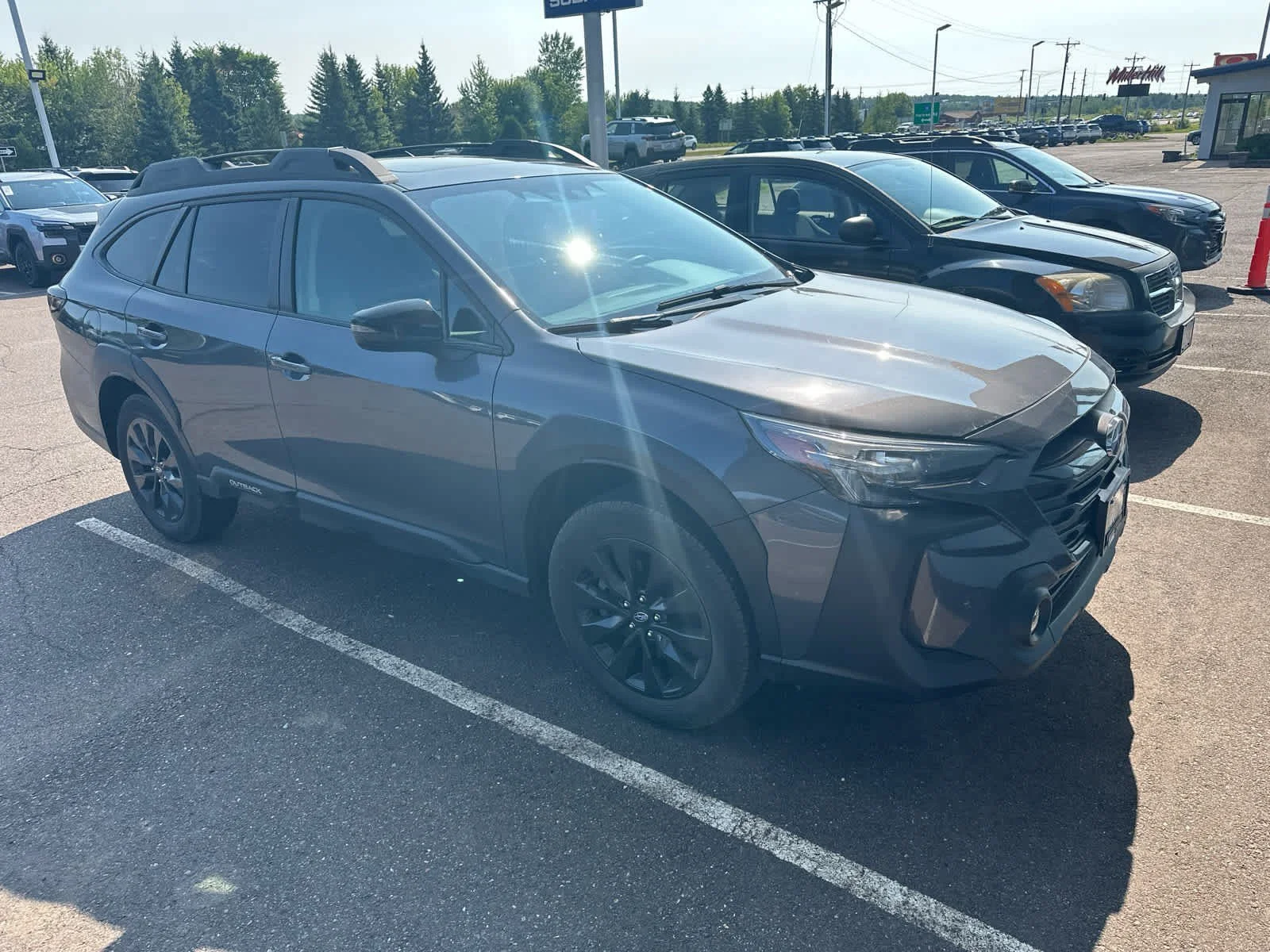 Used 2024 Subaru Outback Onyx Edition with VIN 4S4BTGLD3R3206671 for sale in Hermantown, Minnesota