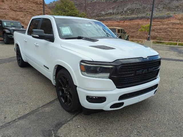 Used 2022 Bright White Clearcoat Ram Laramie image 3