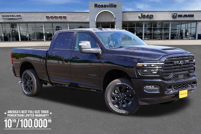 New 2026 Diamond Black Crystal Pearl-Coat Exterior Paint RAM Laramie image 1