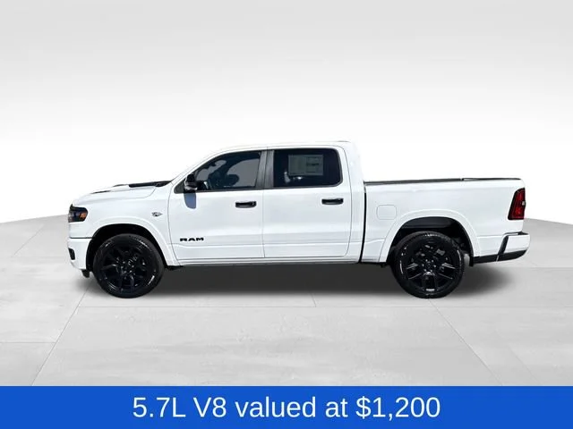 New 2026 Bright White Clear-Coat Exterior Paint RAM Laramie image 4