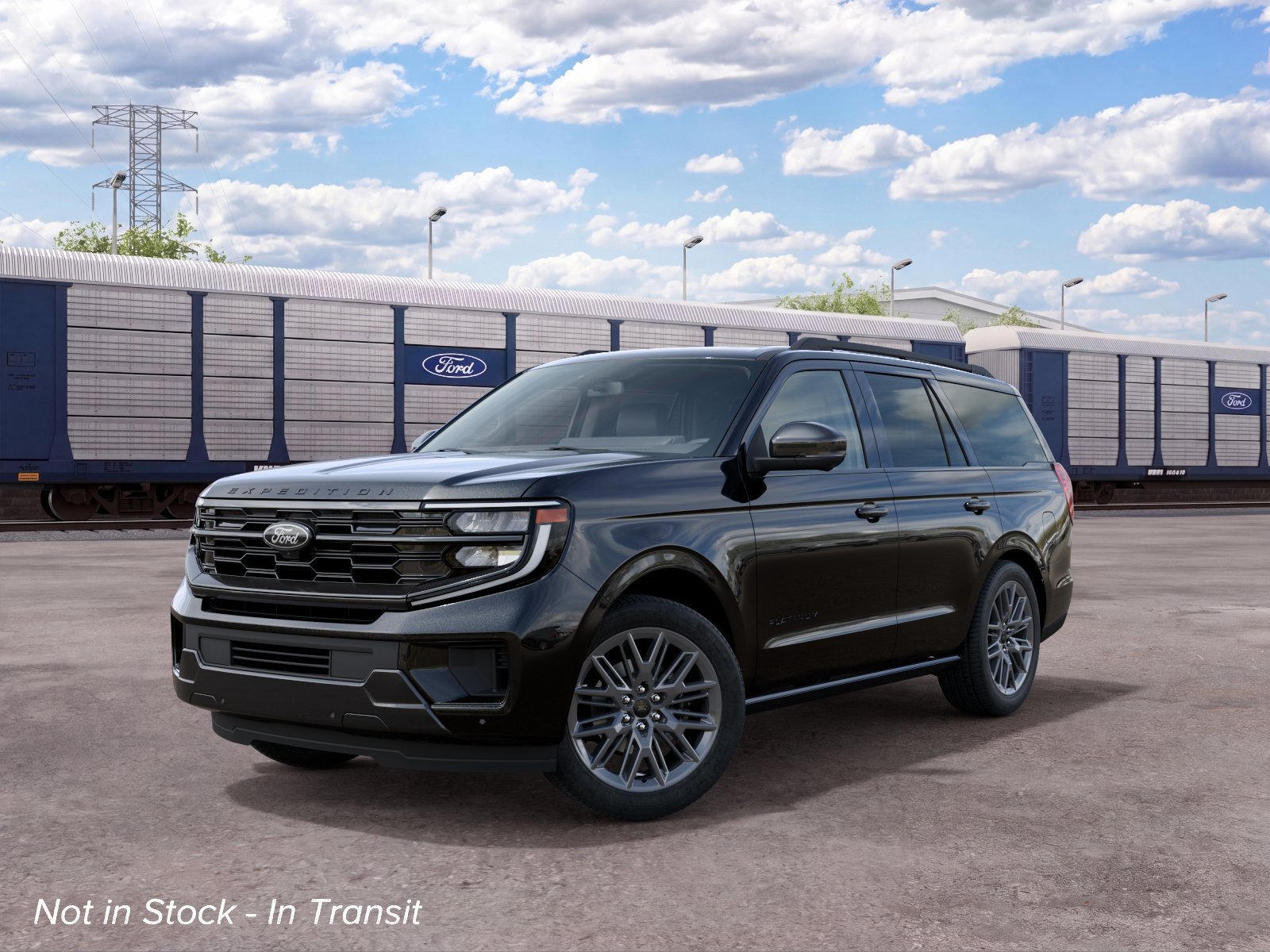 New 2027 Agate Black Metallic Ford Platinum image 2