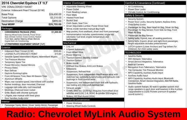 Used 2016 Beige Chevrolet LT image 12