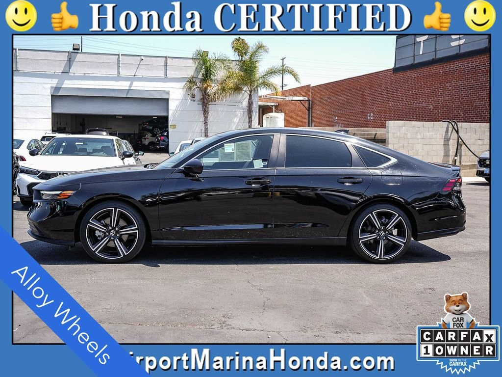 Certified Used 2024 Crystal Black Pearl Honda HYBRID SPORT image 3