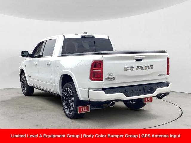 New 2026 Ivory White Tri-Coat Pearlcoat Ram LIMITED LONGHORN CREW CAB 4X4 5