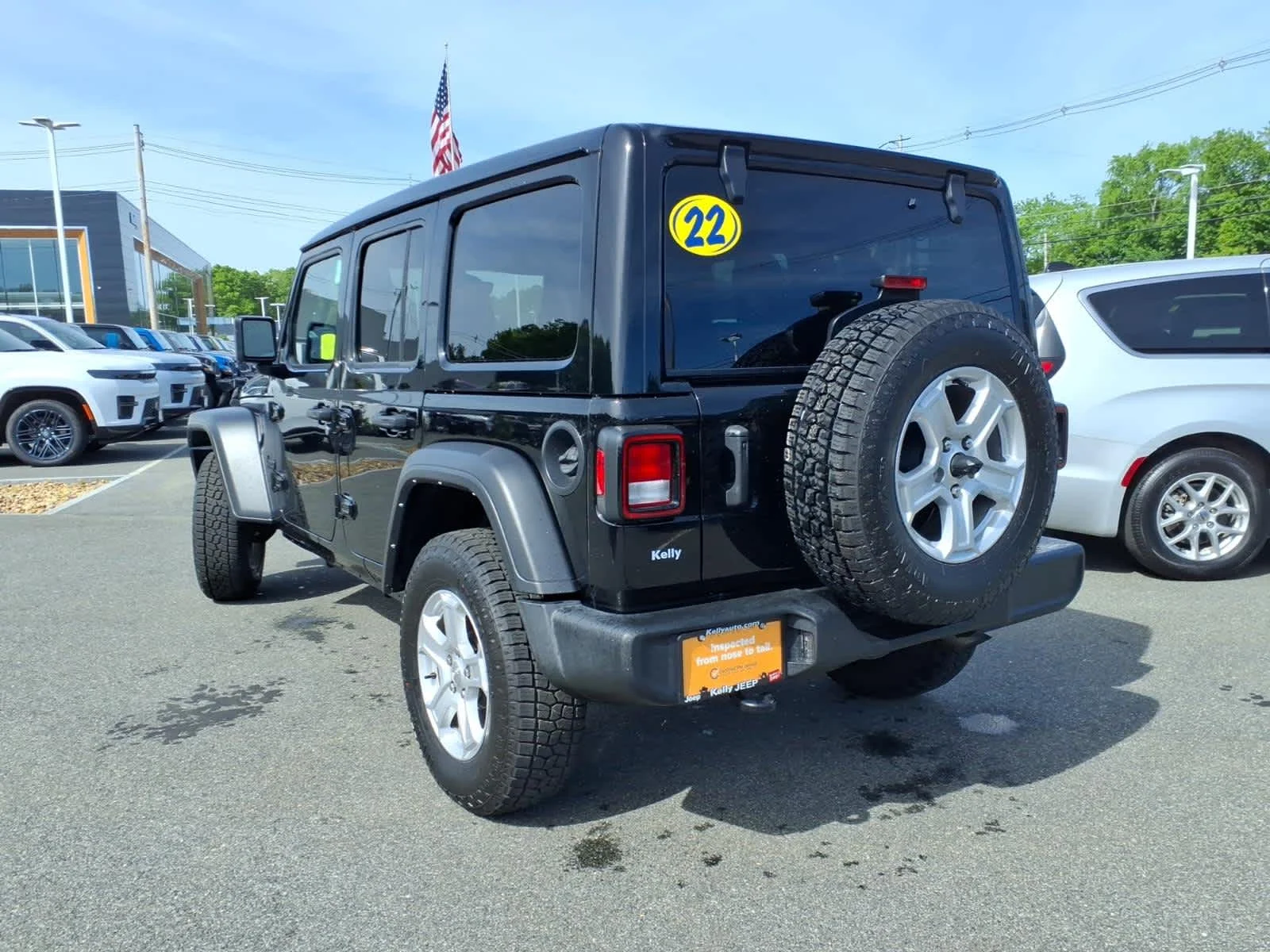 Used 2022 Black Clearcoat Jeep Unlimited Sport S image 11