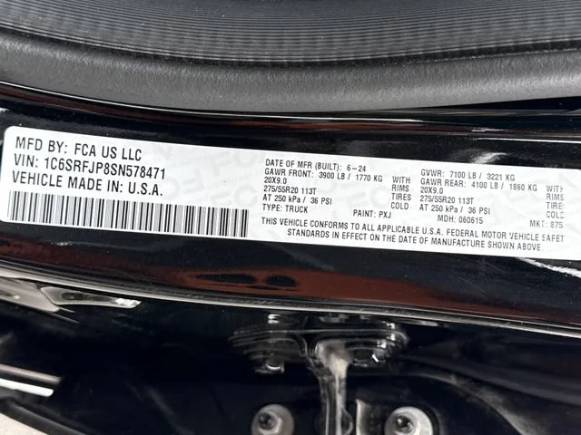 Used 2025 Diamond Black Crystal Pearlcoat Ram Laramie image 27