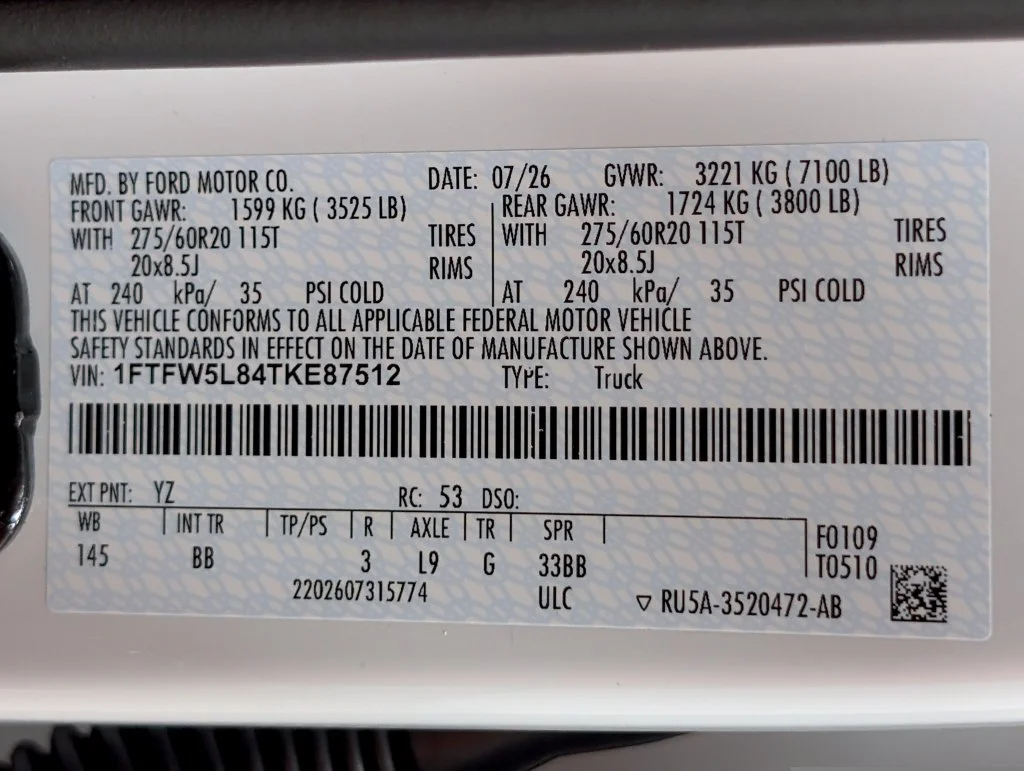 New 2026 Oxford White Ford Lariat® image 32