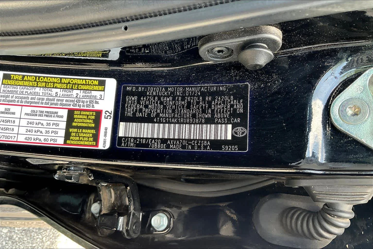 Used 2024 Midnight Black Metallic Toyota SE Nightshade image 33