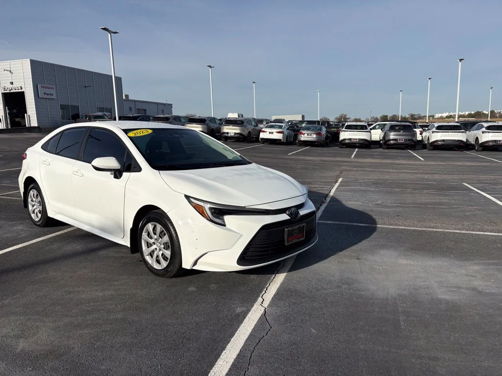 Used 2023 White Toyota LE image 2