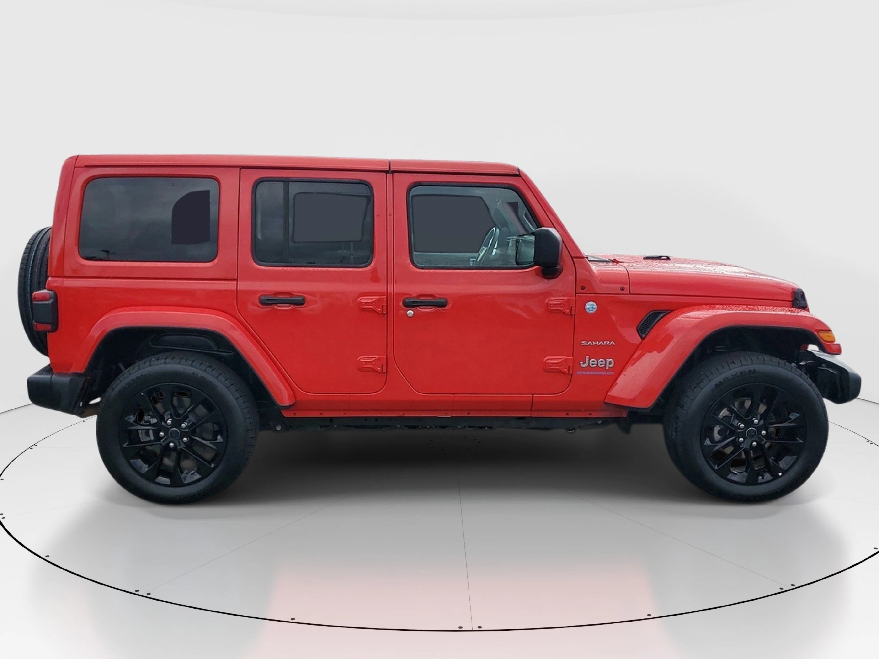 Used 2024 Red Jeep Sahara 4xe image 2