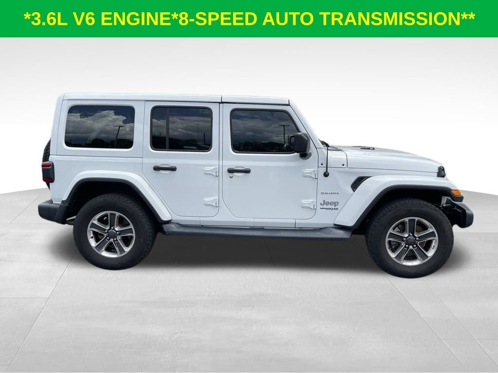 Used 2019 Bright White Clearcoat Jeep Unlimited Sahara image 5